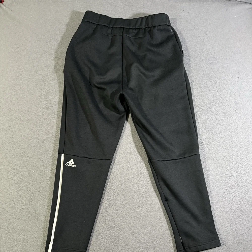 Adidas Track Pants Mens 2XL Black Taper Leg Soccer Training Zipper‎ Pockets